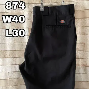 디키즈 워크 팬츠 874 자수 블랙 40 x 30