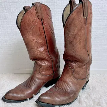 토니 라마 웨스턴 부츠 천연 가죽 카우보이 24cm