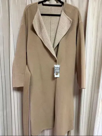 새상품 UNIQLO 더블 페이스 노카라 코트 3XL