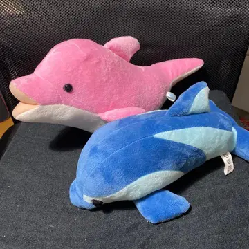 돌고래 봉제 인형 2체 세트