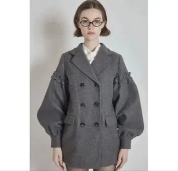 Epine 배트 슬리브 롱 울 코트