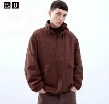 UNIQLO U 리버서블 스탠드 자켓 브라운