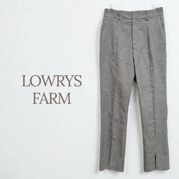 로리즈팜 체크 스트레이트 팬츠 가을/겨울 슬릿