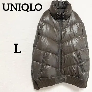 올드 유니클로 프리미엄 다운 자켓 브라운 가을/겨울 L 캐주얼