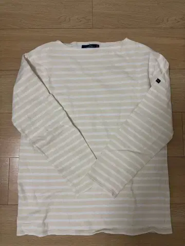 세인트 제임스 IENA 이에나 베이지 아이보리 스트라이프 긴팔 T셔츠