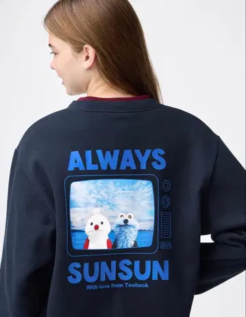 헤비 웨이트 맨투맨 풀오버 GU 퍼펫 sunsunXL