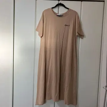 RODEO CROWNS 베이지 티셔츠 원피스 반팔