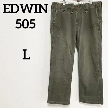 EDWIN 에드윈 505 카고 팬츠 카키 밀리터리 빈티지 코디