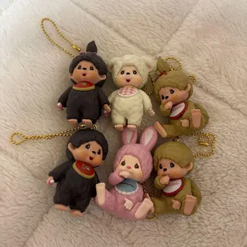 몽치치 마스코트 키체인 4 가챠 컴플리트 컴프