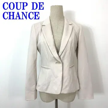 쿠 드 샹스 테일러드 자켓 핑크 베이지 큐프라 38 C3674