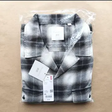 XXL 브러쉬드 코튼 오버 사이즈 셔츠 내추럴 유니클로