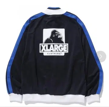 XLARGE 풀 지퍼 자켓 블랙/블루
