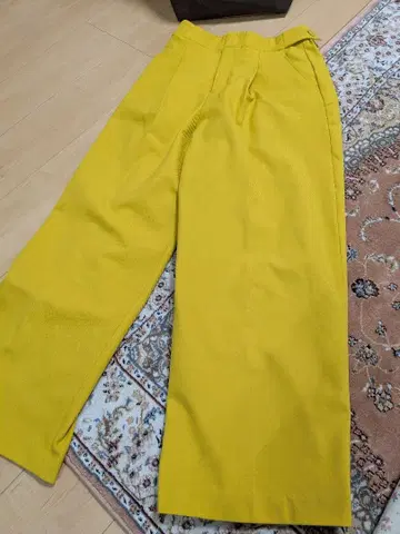 DoCLASSE 프리미어 히트 와이드 팬츠 머스타드 9호