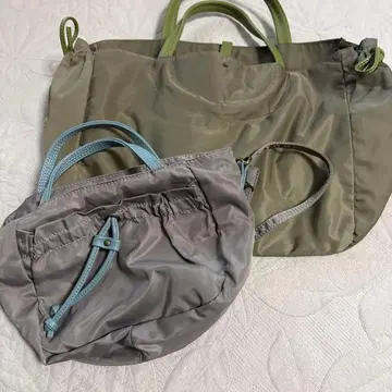 BRONTIBAYPARIS 올리브 그린 토트백