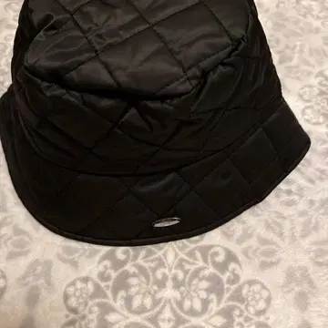 블랙 퀼팅 버킷햇