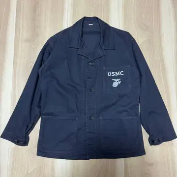 PHERROW'S (페로우즈) USMC 헤링본 커버올 네이비