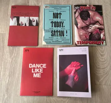 A24 멤버십 한정판 ZINE 5권 세트 새상품급