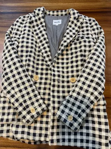 스티븐 앨런 스티븐 앨런 깅엄 체크 자켓