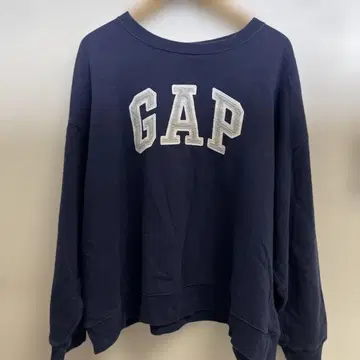GAP 네이비 로고 스웨트 셔츠