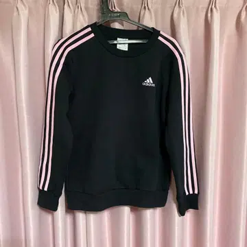 adidas 블랙 핑크 스트라이프 트레이닝복