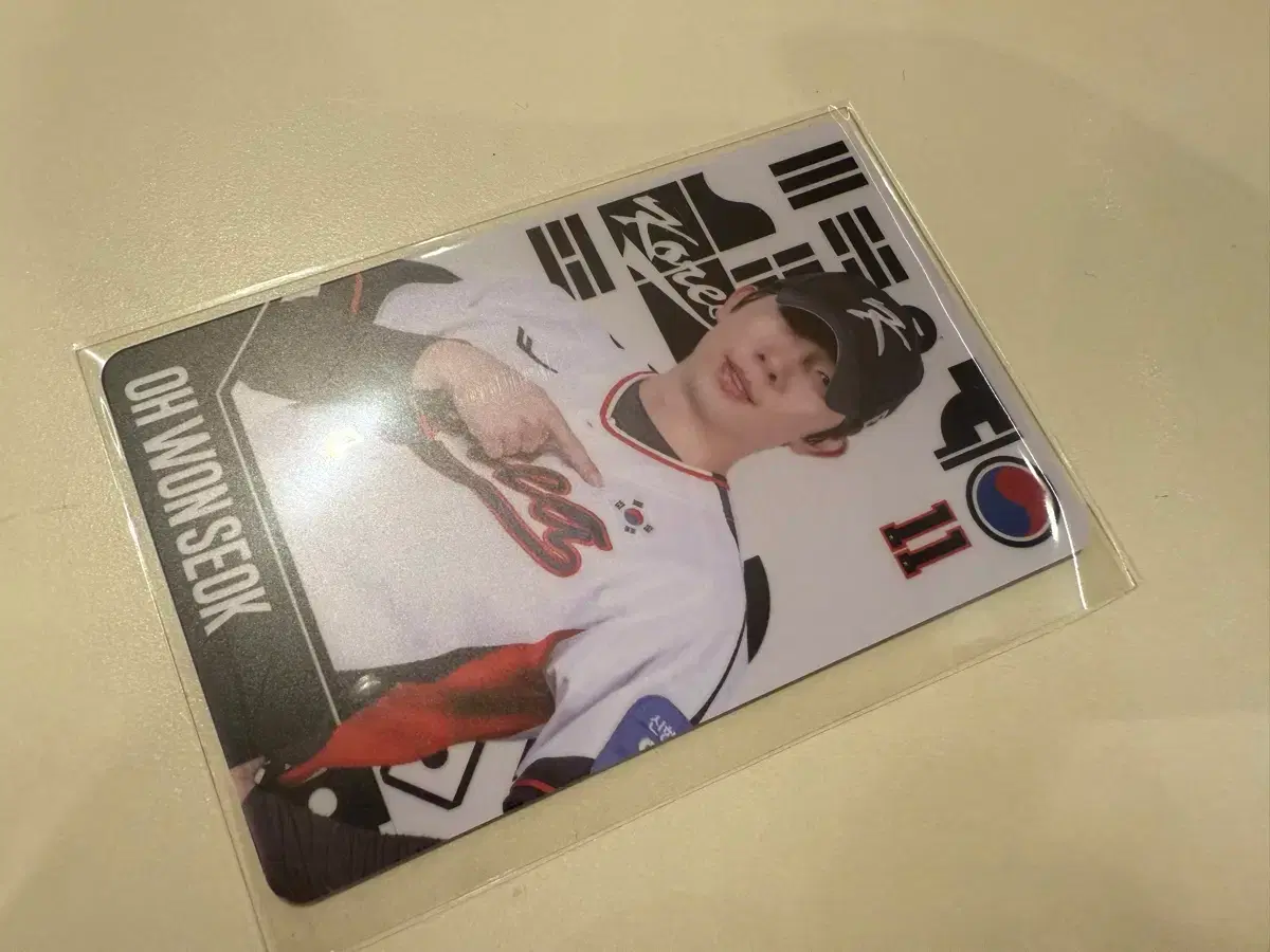 2025 Baseball National Team Poca Team Korea Photocard Oh Won-seok