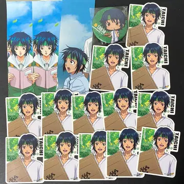 신 테니스의 왕자님 스티커 캔뱃지 단 타이치 세트 육즙 교자의 단다단