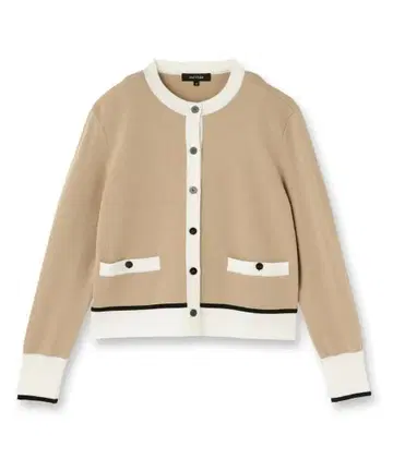 [ UNTITLED ] 울 밀라노 리브 가디건 베이지 02