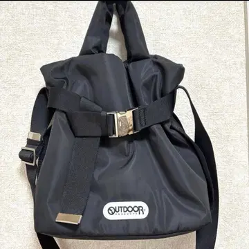 OUTDOOR PRODUCTS 2way 벨트 토트백 S 블랙