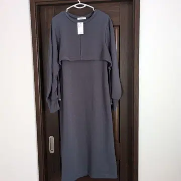 미사용 새상품 사만사 모스모스 blue 그레이 원피스 프리 사이즈