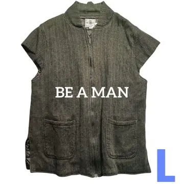 비어만 룸웨어 니트 베스트 방한 집업 안감 퀼팅