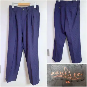 santafe 산타페 패턴 울 슬랙스 퍼플 29