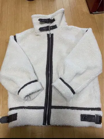 who who's Chico 페이크 무스탕 플라이트 보아 자켓