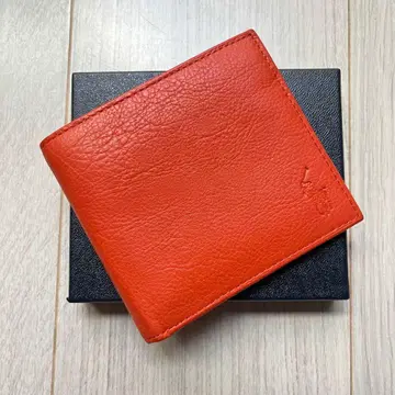 POLO 2단 접이식 지갑 오렌지