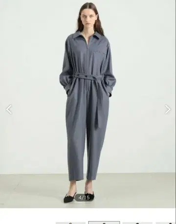 BACCA 울 삭소니 점프 수트 블랙 34