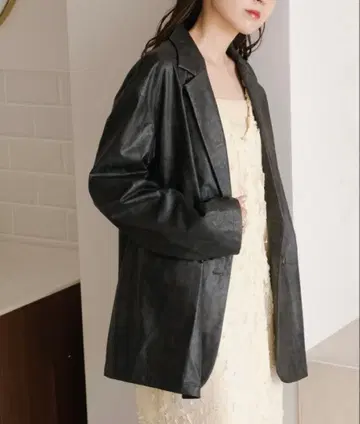 새상품 Kastane 카스타네 인조 가죽 더블 자켓 가죽 합피