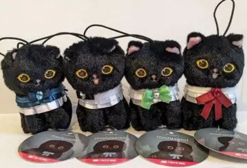 mofusand 모프 샌드 블랙 아기 고양이 냥 마스코트 전 4종 세트