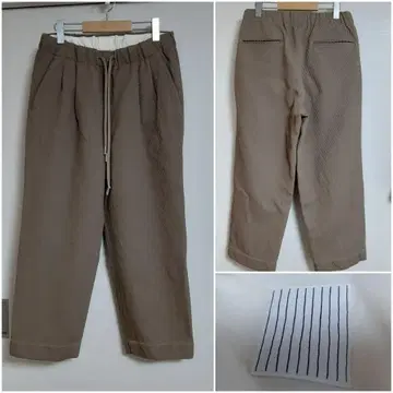 s.f.c 'WIDE STRAIGHT PANTS KERSEY' M
