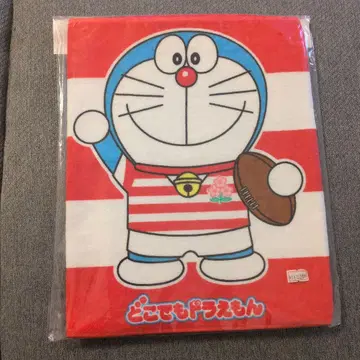 도라에몽 페이스 타월 스트라이프 패턴 럭비 일본 대표