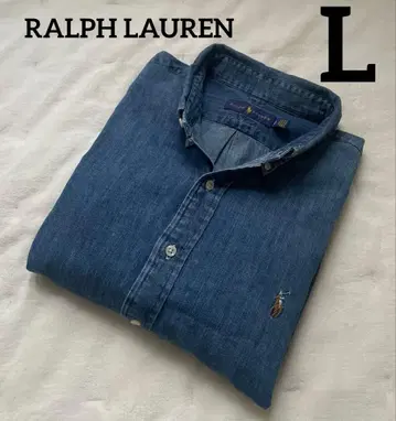 [ 새상품급 ] 랄프 로렌 BD 데님 바지 셔츠 L 포니 자수