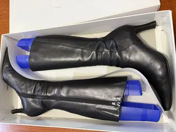 히미코 가죽 롱 부츠 24.5cm 박스 포함