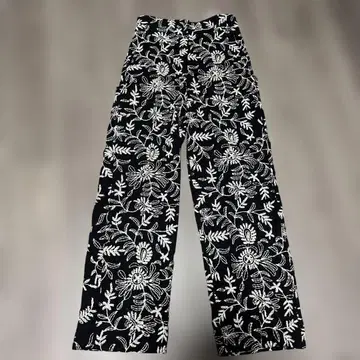 꽃무늬 자수 팬츠 블랙 자라 ZARA
