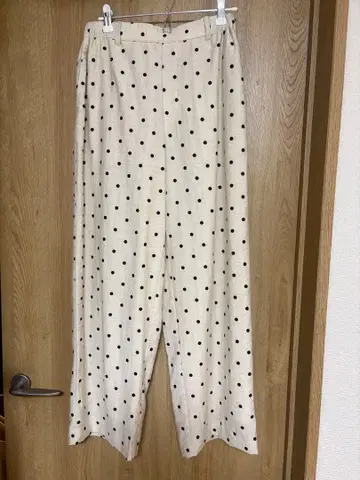 두두 레이온 린넨 도트 팬츠 36