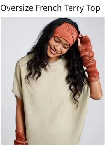 salsation Oversized French Terry Top