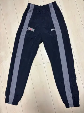 JOBEAN 스트라이프 팬츠 네이비 바스락