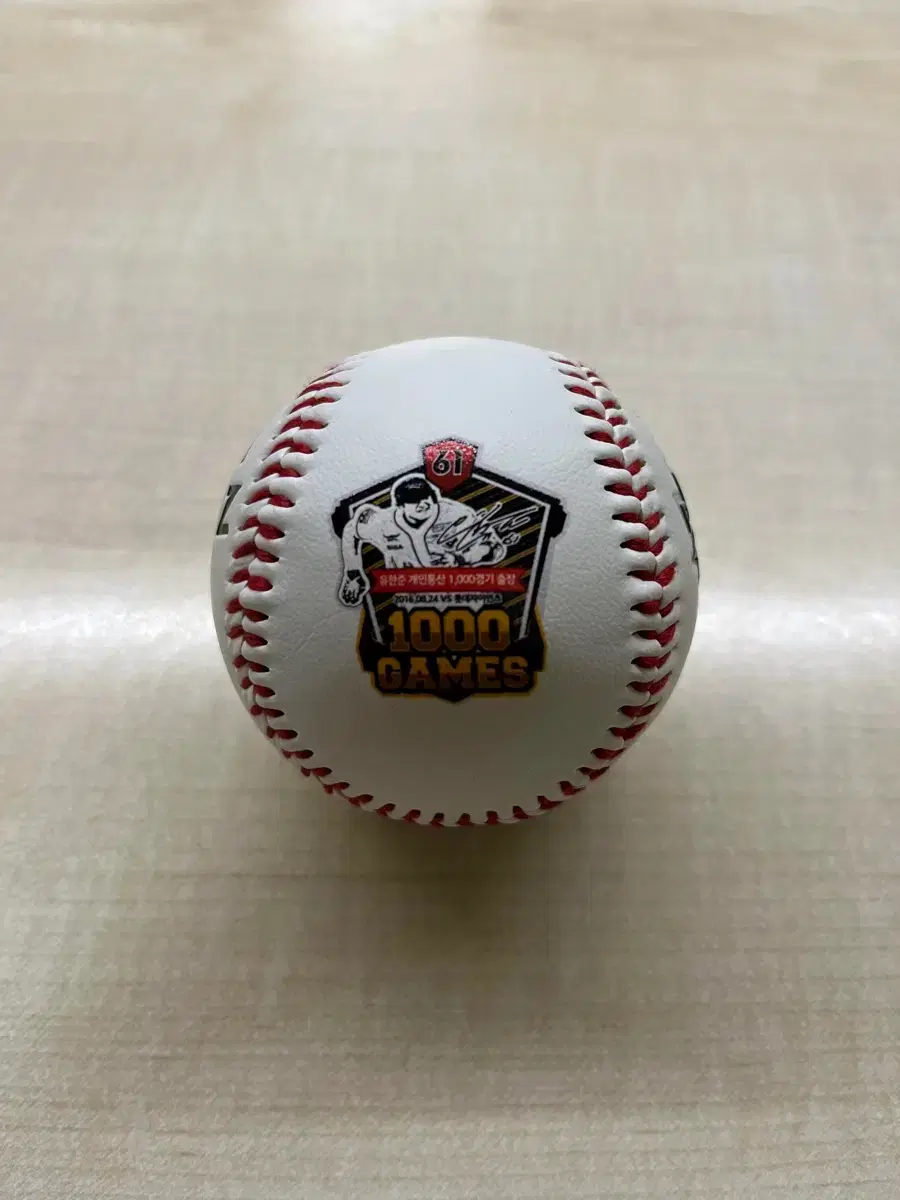 Yoo Han-joon 1000th game commemorative signed ball