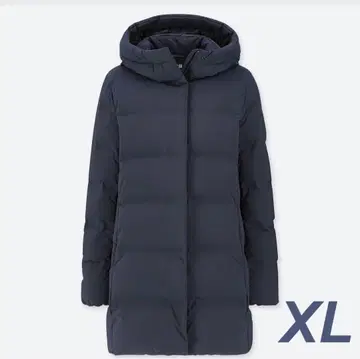 유니클로 심리스 다운 숏코트 네이비 XL