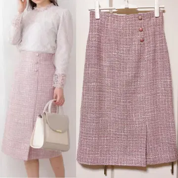 PROPORTION BODY DRESSING 트위드 오버롤 스커트