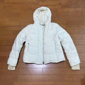 theory 후드 부착 다운 자켓 사이즈 2 화이트