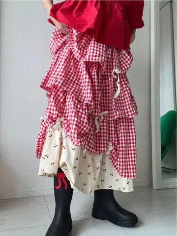 나의 옷 리본과 체리 파이