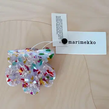 미사용 새상품 마리메꼬 Unikko hair clip large 멀티